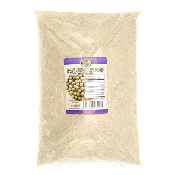 WITTE PEPER GEMALEN 1 KG AMB